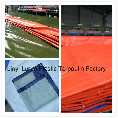 HDPE Woven Fabric Tarpaulin Cover, LDPE Coating Blue Tarpaulin Sheet