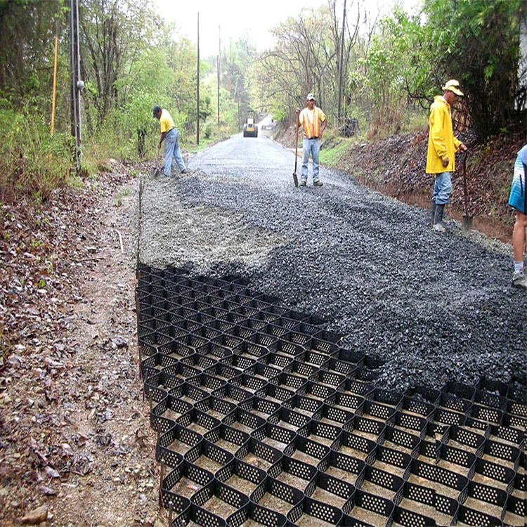 Plastic Sheet Textured and Perforated HDPE Geocells for Slope Protection