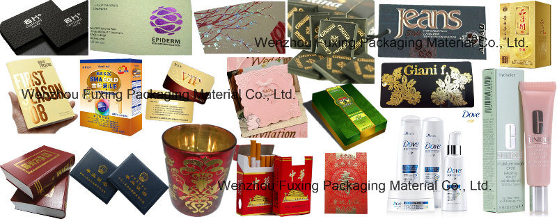 Low Cost Transparent Hot Stamping Foil for Cup