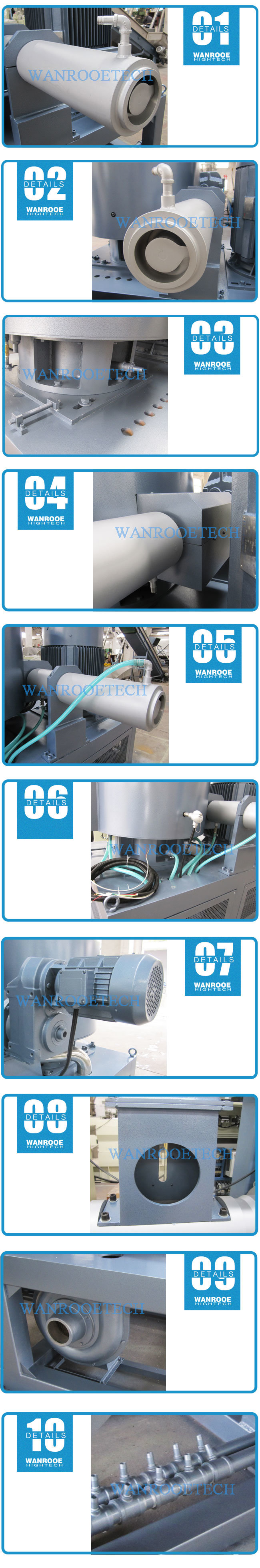 Pnhs Plastic PE Film Recycling Pelletizing Machine