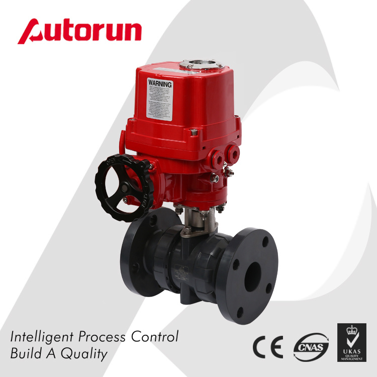 Pph/PVC Ball Valve with Electrical Actuator