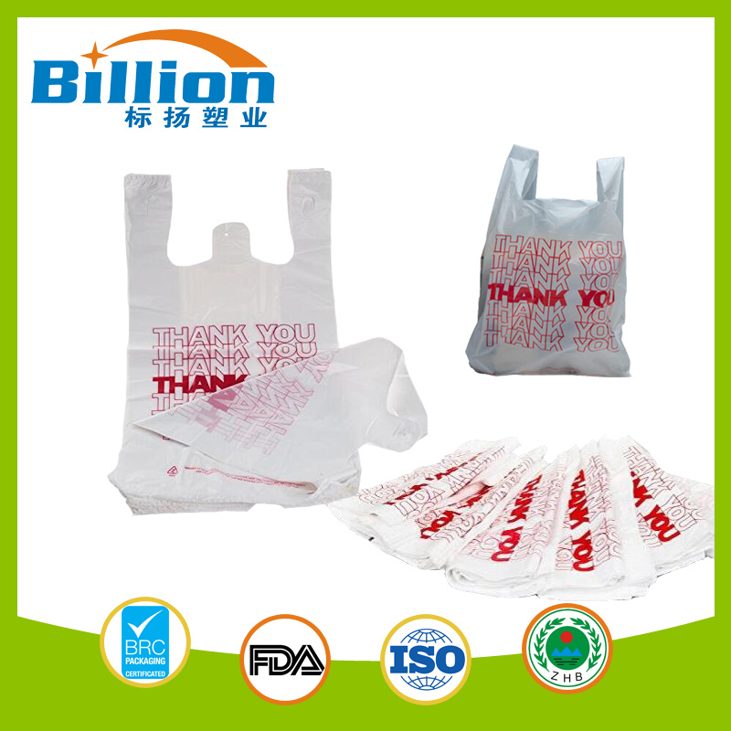 HDPE LDPE Poly Tubing Roll Polythene Layflat Film Vest Carrier Clear Bags Frosted Plastic