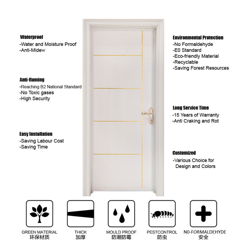 Corrosion Resistance WPC Wood Plastic Composite Architrave