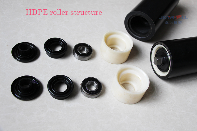 UHMW-PE HDPE Plastic Roller for Belt Conveyor