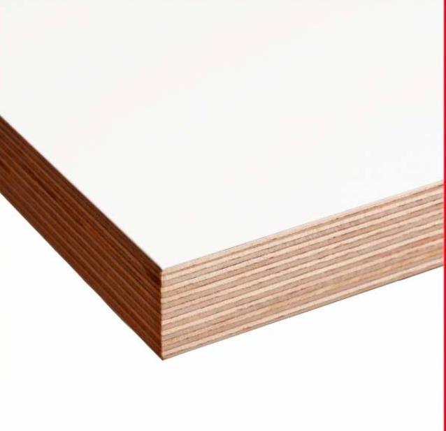 4X8 13-Ply 18mm Warm White Wood Grain Melamine Plywood Board