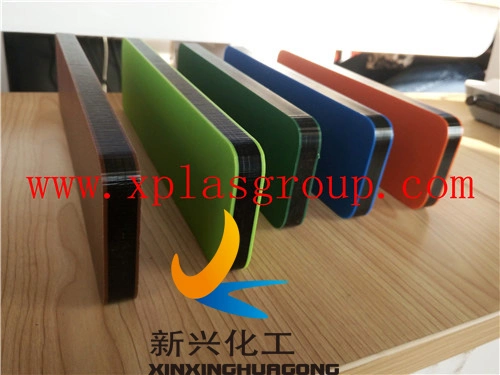 Plastic Anti-UV Porcelain PE Sheets, Textured Dual Color Sandwich HDPE Sheets