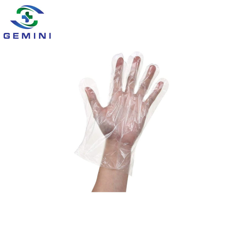 100 PCS Plastic PE High Density Polyethylene Gloves (GPG-PE001)