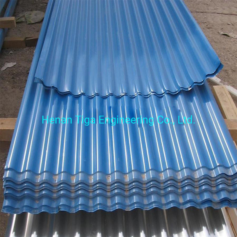 Filmed PE Corrugated Colorful Color Coated Steel Metal Roofing Sheet