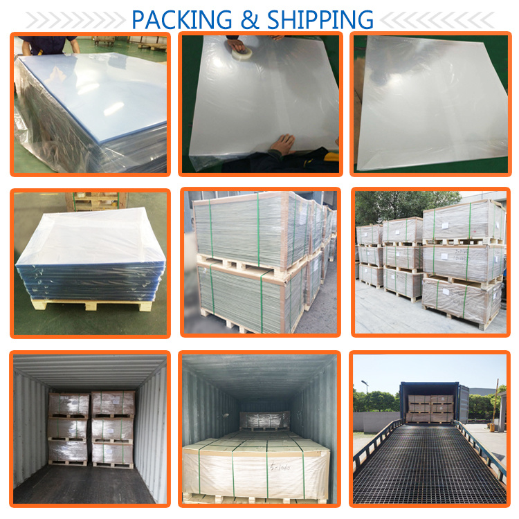 Manufacturer 0.8mm Transparent Clear Rigid 4X8 PVC Sheet