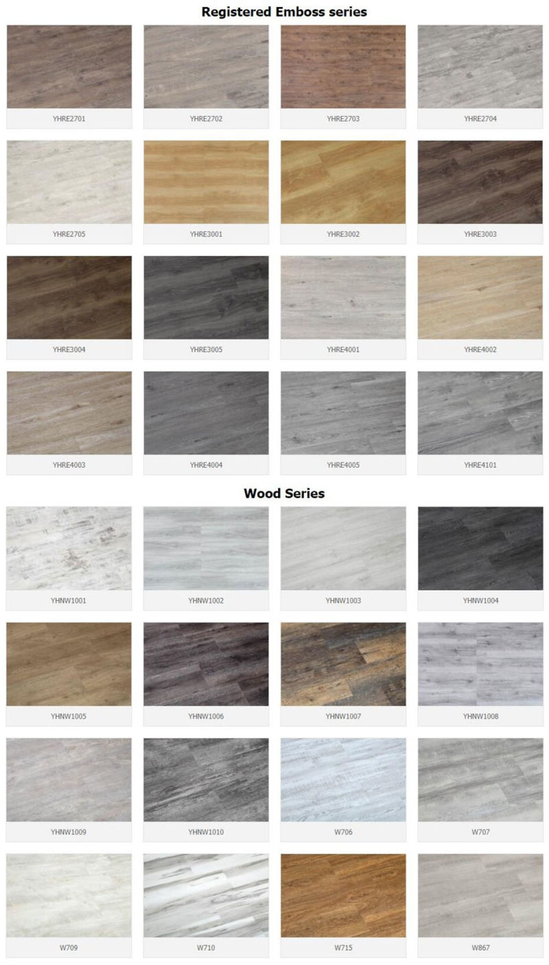 European PVC Click/ PVC /Hard PVC Plastic Matt Flooring