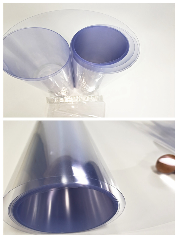 Antistatic Transparent PVC Rigid Films Sheets Aluminum Foil Roll for Packaging