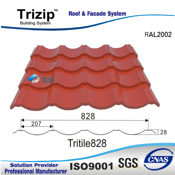 Colored Steel Roofing Tile (TD828) /Traditional Sheets