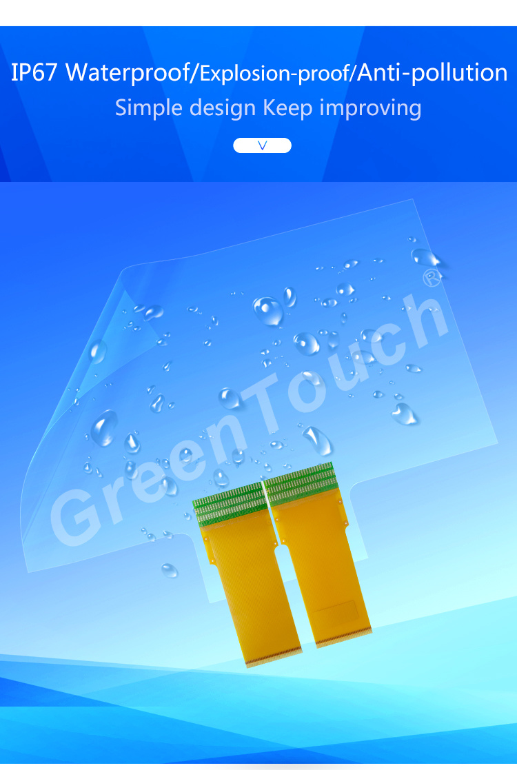 Greentouch 30 Points 65 Inch Capacitive Multitouch Foils, Touch Screen Foil USB for Smart Mirror