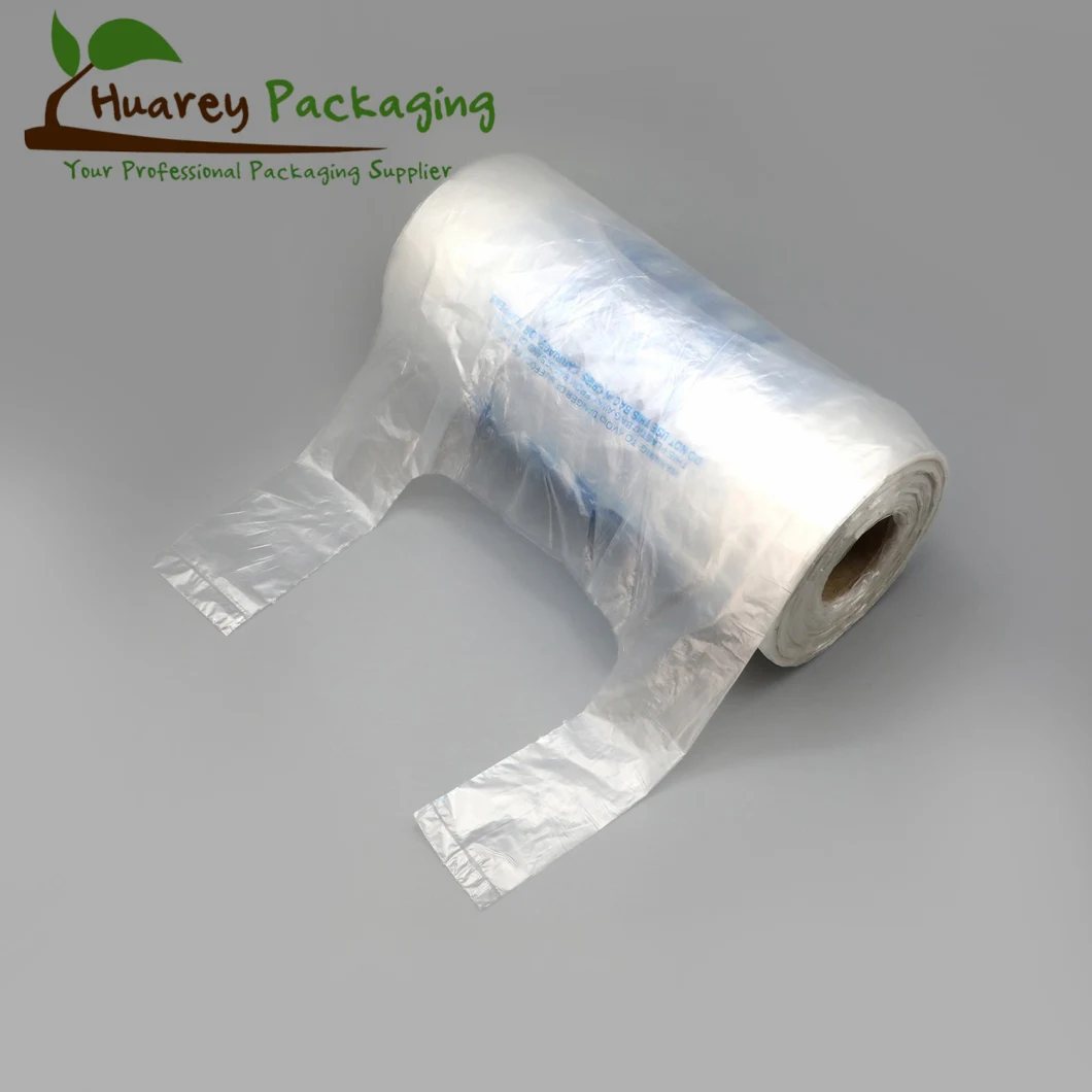 HDPE/LDPE/PE Plastic Disposable Food Produce Bags on Roll