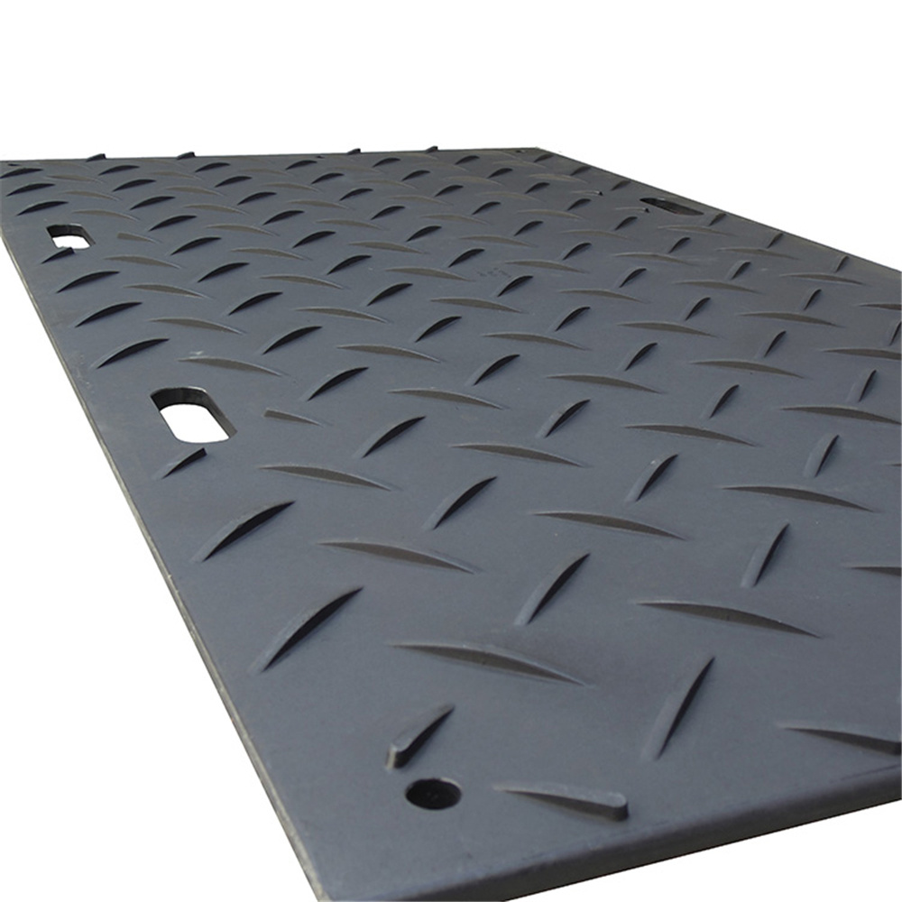 Manufacturer of Resist Impact UHMWPE 4X8 FT Ground Protection Mats / UHMWPE HDPE Plastic Sheet