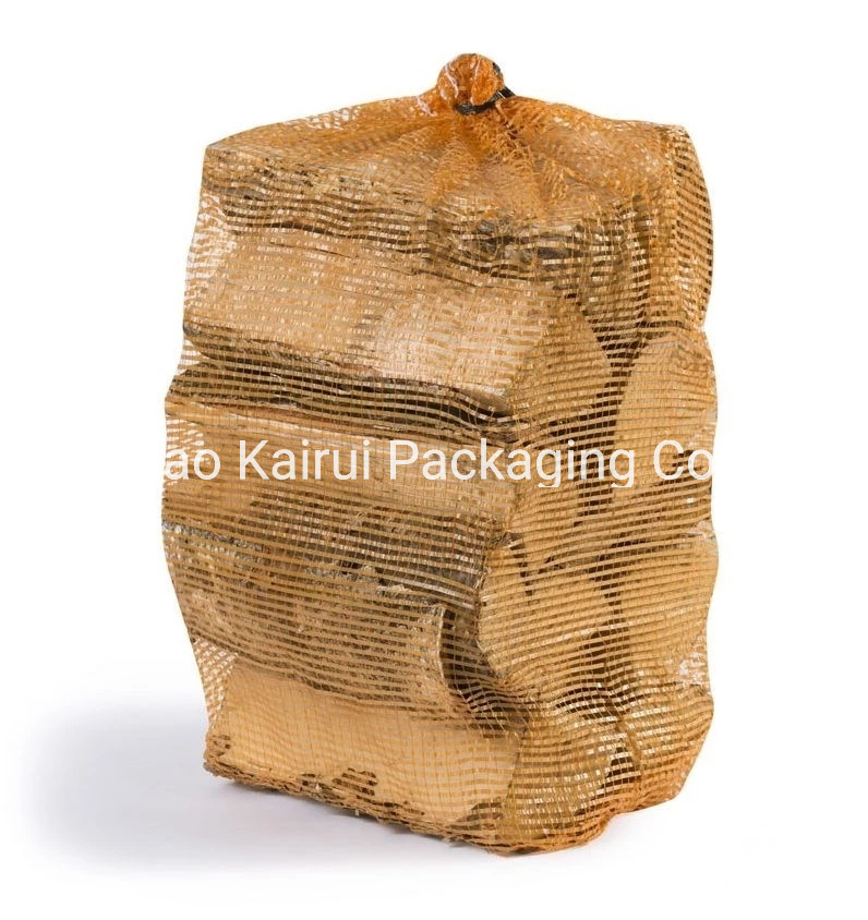 Durable UV PP Mesh Packing Bag for Firewood