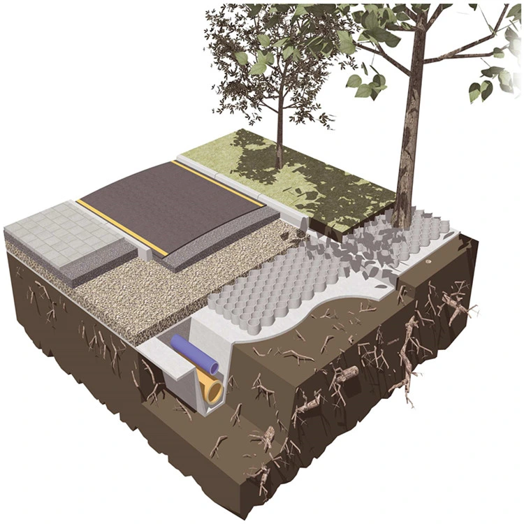 Plastic Sheet Textured and Perforated HDPE Geocells for Slope Protection