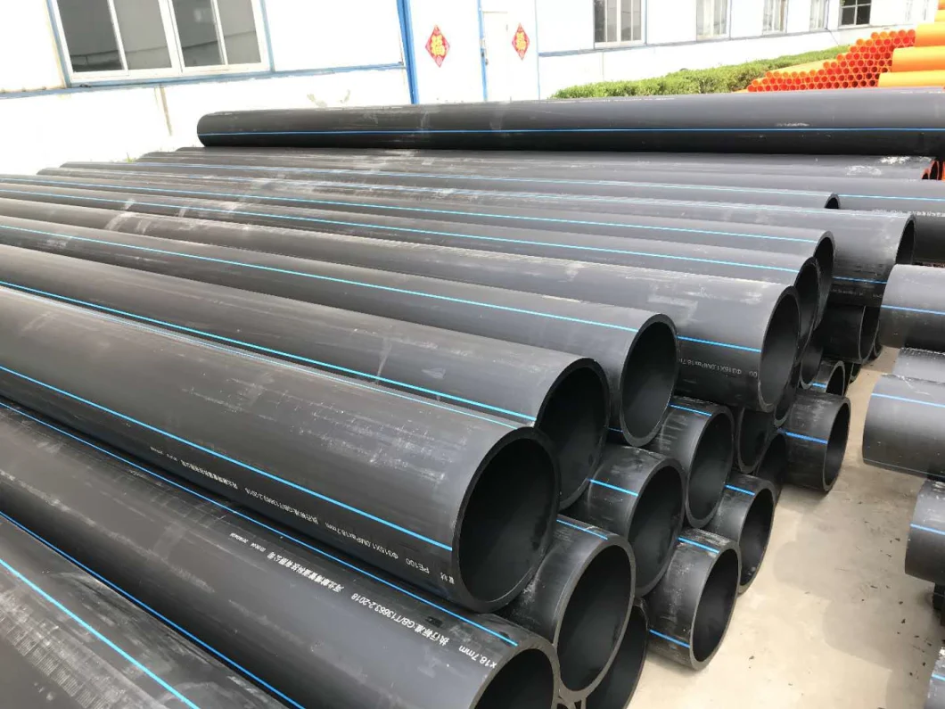 Jubo Pn8~16 High Density Polyethylene HDPE Pipe DN20mm DN315mm`DN1000mm HDPE Pipe for Water Supply