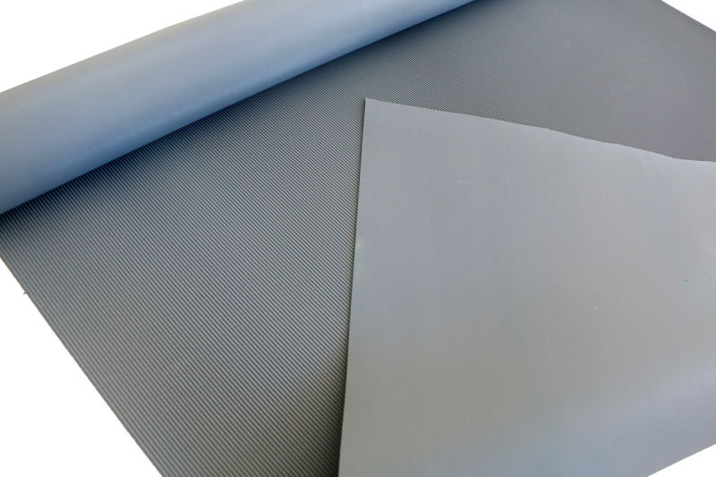 Flat Fine Ribbed PVC Sheet Roll