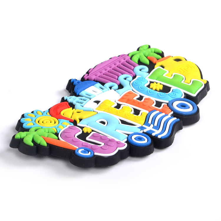 Wholesale Cheap Custom 3D Greece Soft PVC Rubber Fridge Magnets