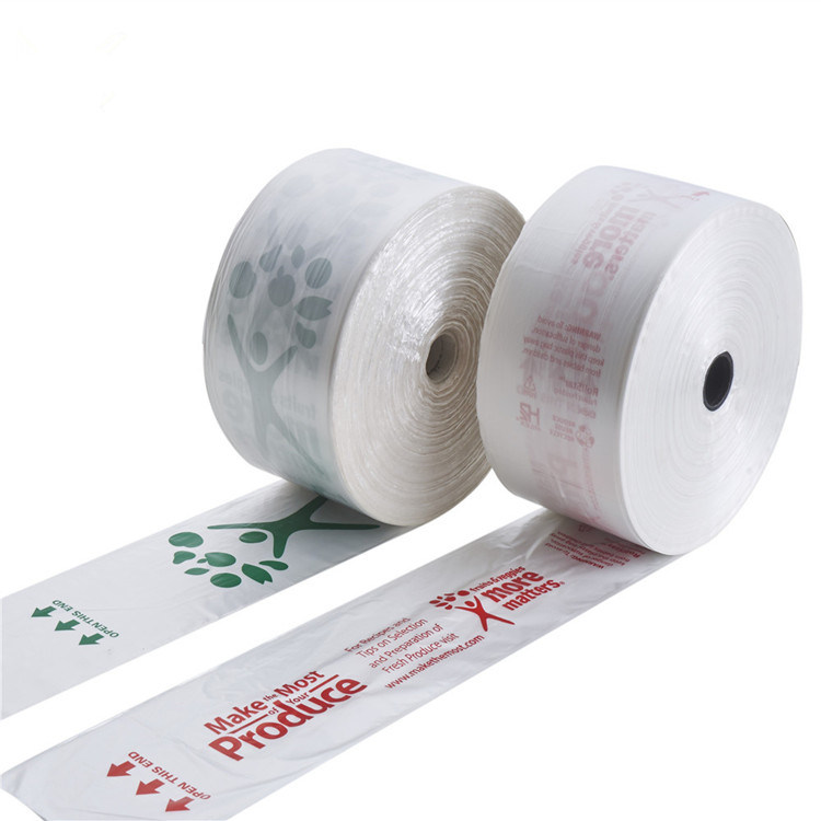 HDPE/LDPE Transparent Clear Plastic Bags on Roll, Produce Roll Bag
