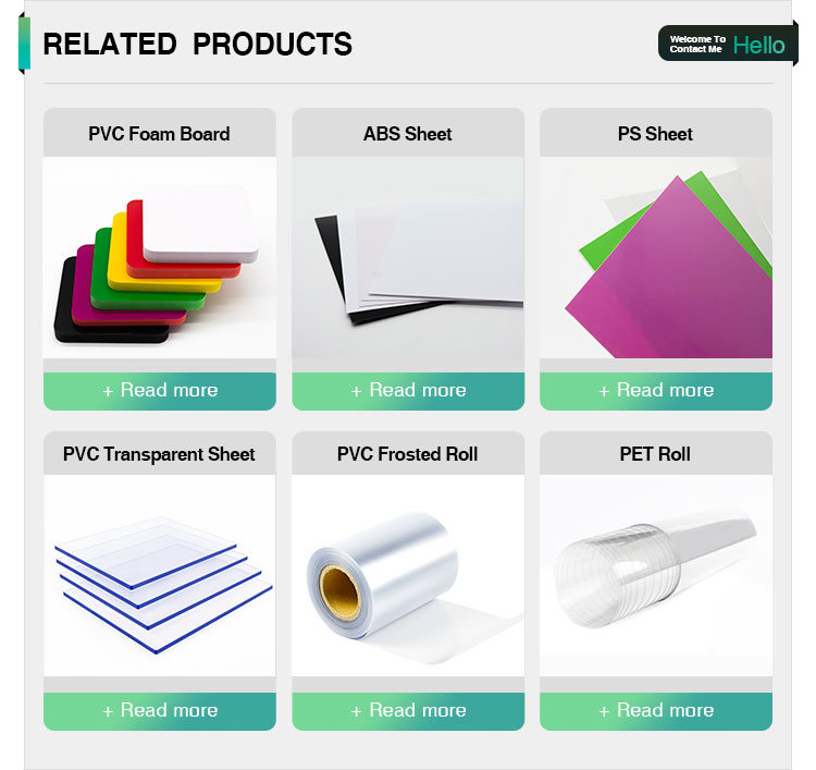 Ocan Super Transparent Clear PVC Sheet for UV Printing