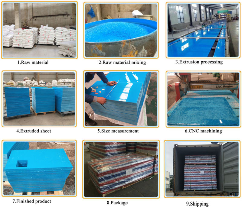 4X8 Extruded HDPE High Density PE Plastic Board