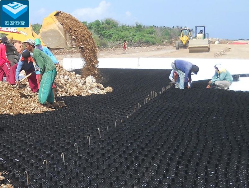 HDPE Plastic Honeycomb HDPE Geocell Gravel Grid