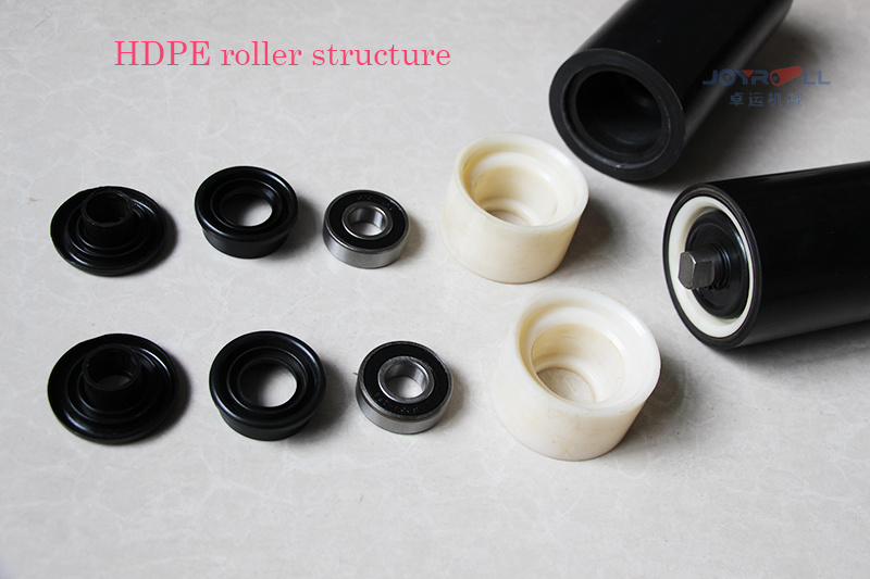 Special-Design UHMW-PE HDPE Plastic Roller for Belt Conveyor