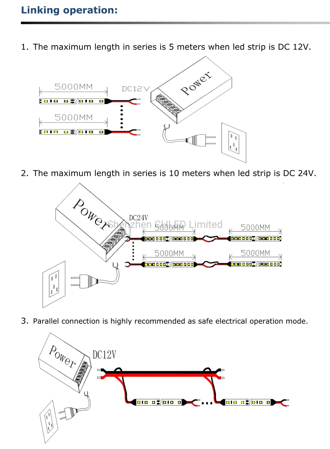 SMD2216 High Density 180LEDs 240LEDs/M 300LEDs/M DC12V/24V 10mm LED Strips for Decoration