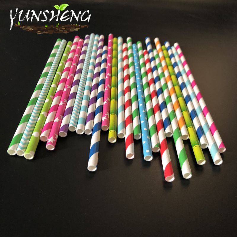 Customized Paper Cardboard Straw/Colorized Durable Coffee Straw