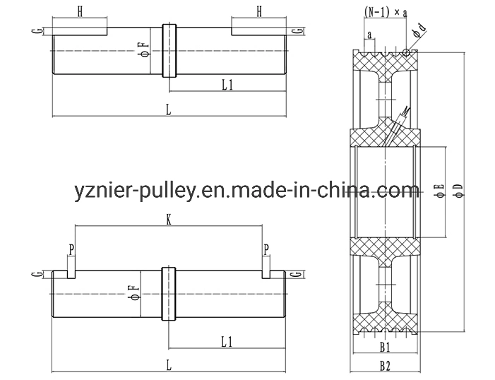 New Mc Elevator Divertor Sheave Driving Pulley Mc Nylon Pulley