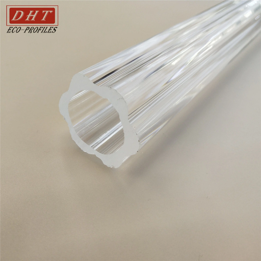 Flower Shape Acrylic Tube, Acrylic Clear Plastic Rod