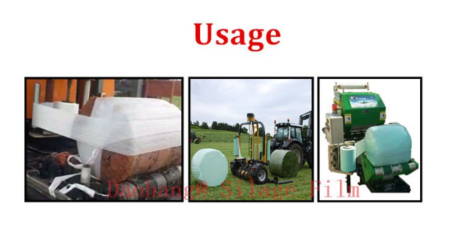 100% Virgin PE Silage Wrapping Film for Round Bale