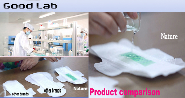 Low Flow Perfprated PE film Sanitary Napkins