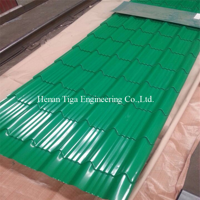 Colored Coated Prepainted Glazed Metal Roof Tile Panels Sheets