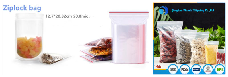 Tailor-Made Low Density Polyethylene Clear Slide Zip-Lock Bag