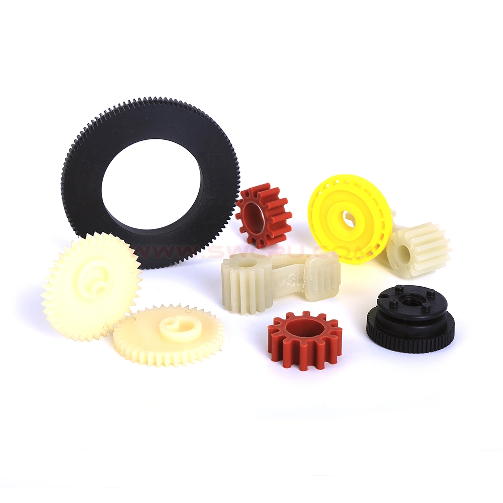 Customize Soft Nylon / PU Polyurethane Ring Gear with Square Hole for Shaft Rod