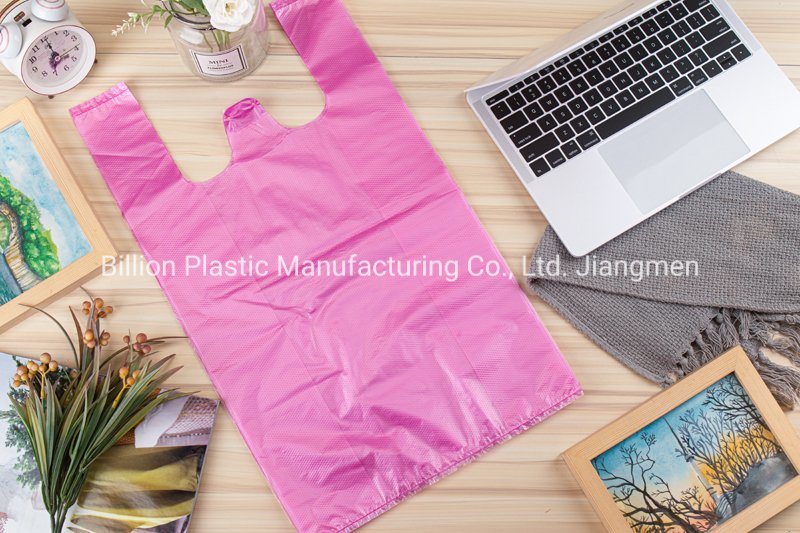 High Density Polyethylene Shopping Carrier T Shirt Bags