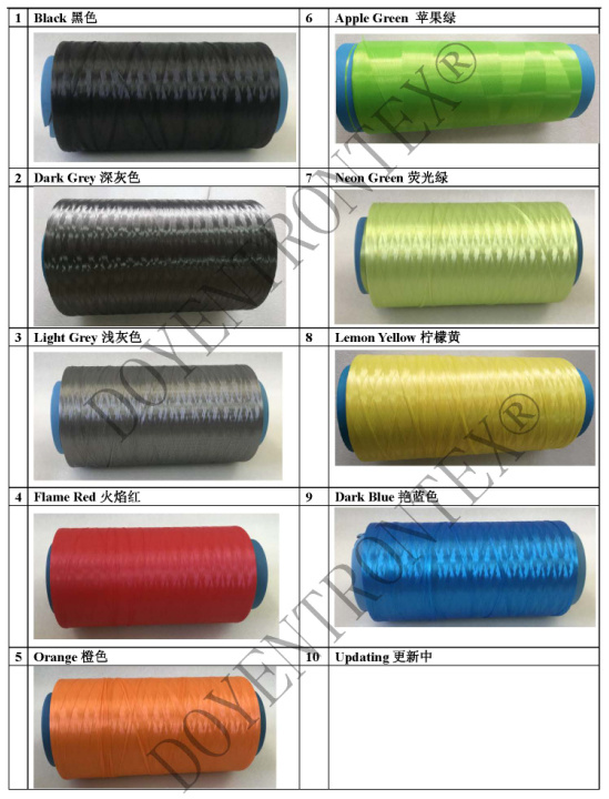 Hmpe Yarn UHMWPE Fiber for String- 1200d Lemon Yellow