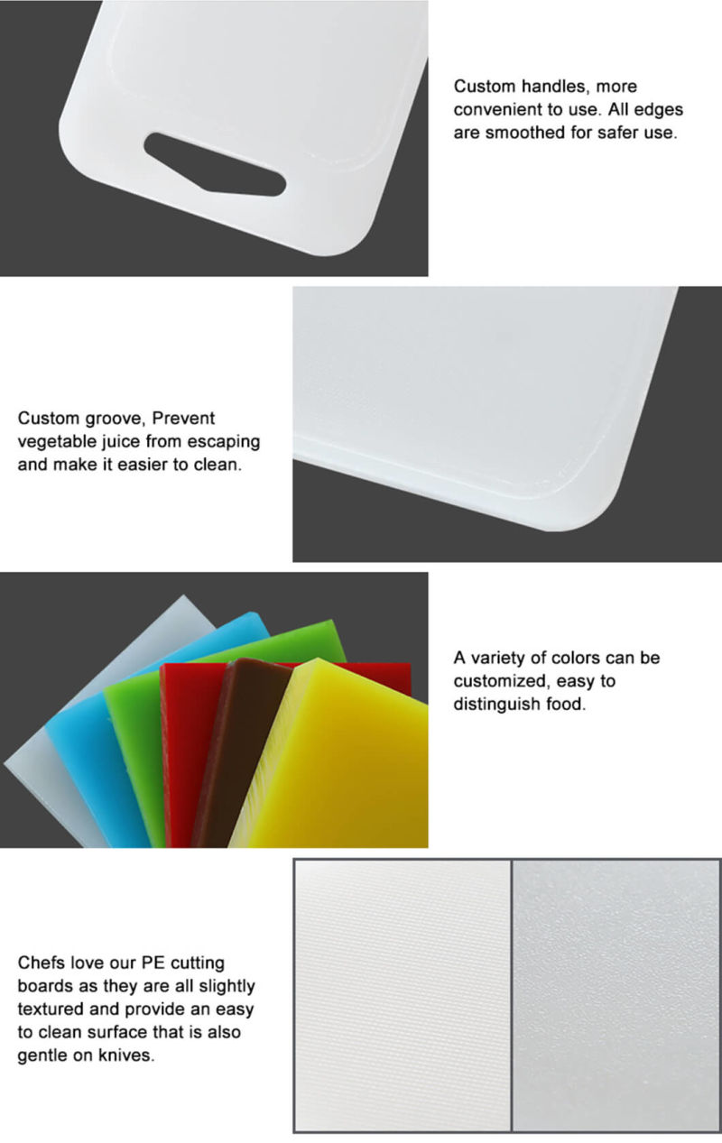 Picnic Use Colorful Plastic Cutting Board HDPE Chopping Board