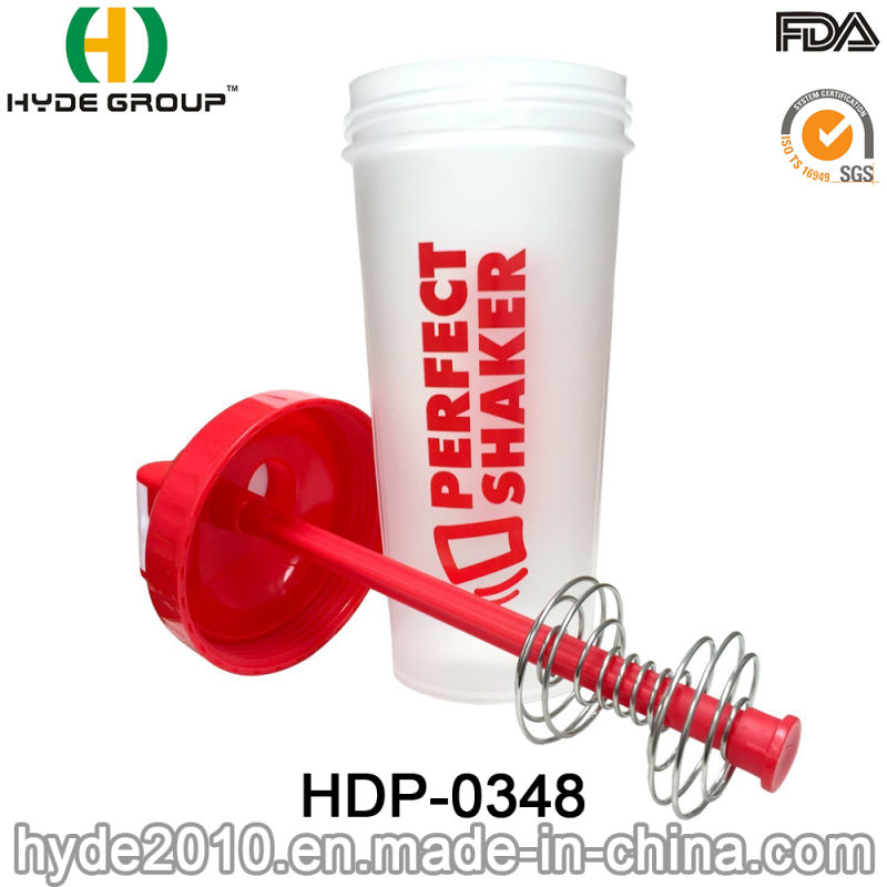 Portable Plastic Shaker Cup, BPA Free Plastic Shaker with Connection Rod (HDP-0348)