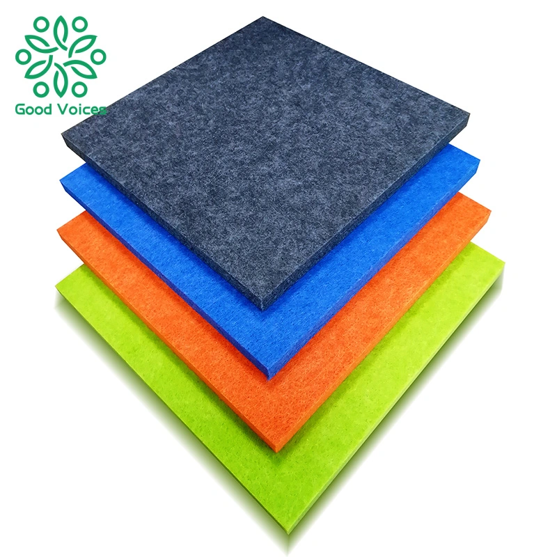 24mm High Density Light Grey Charcoal Sound Absorption Pet Acoustic Panels Polyester Felt Acoustic Panels