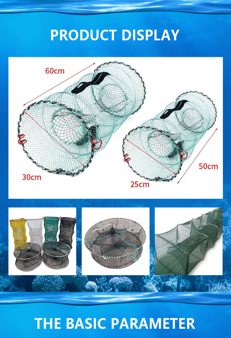 Fishing Shrimp Automatic Trap Nylon Monofilament Fishing Net