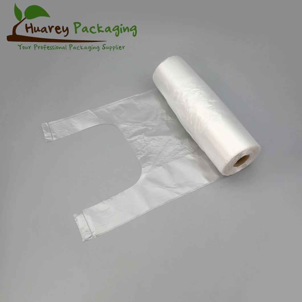 HDPE LDPE Clear Plastic Produce Bag for Supermarket on Roll