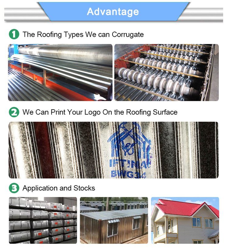 Africa 0.3*1050*2440 mm PPGI Color Coated Corrugated Prepainted Steel Roofing Sheet
