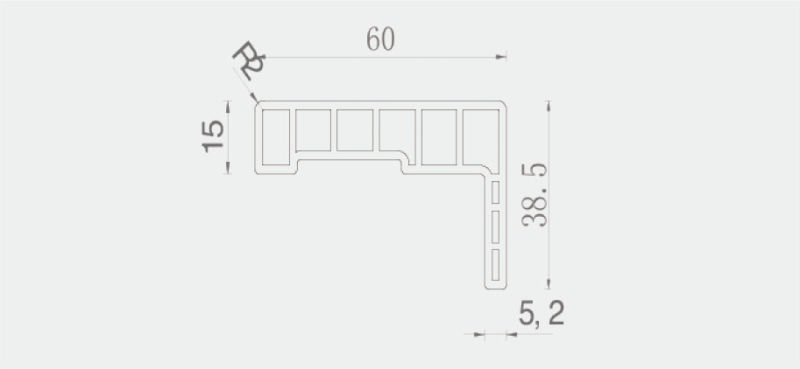 Corrosion Resistance WPC Wood Plastic Composite Architrave