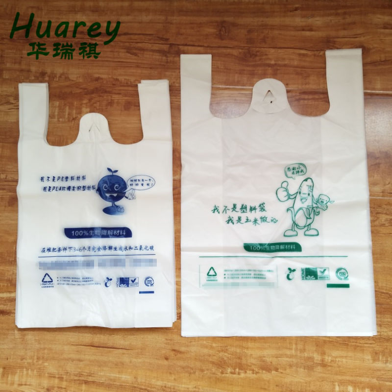 Wholesale Heavy Duty LDPE HDPE Thank You Vest Carrier Plastic Bag / T-Shirt Plastic Bag