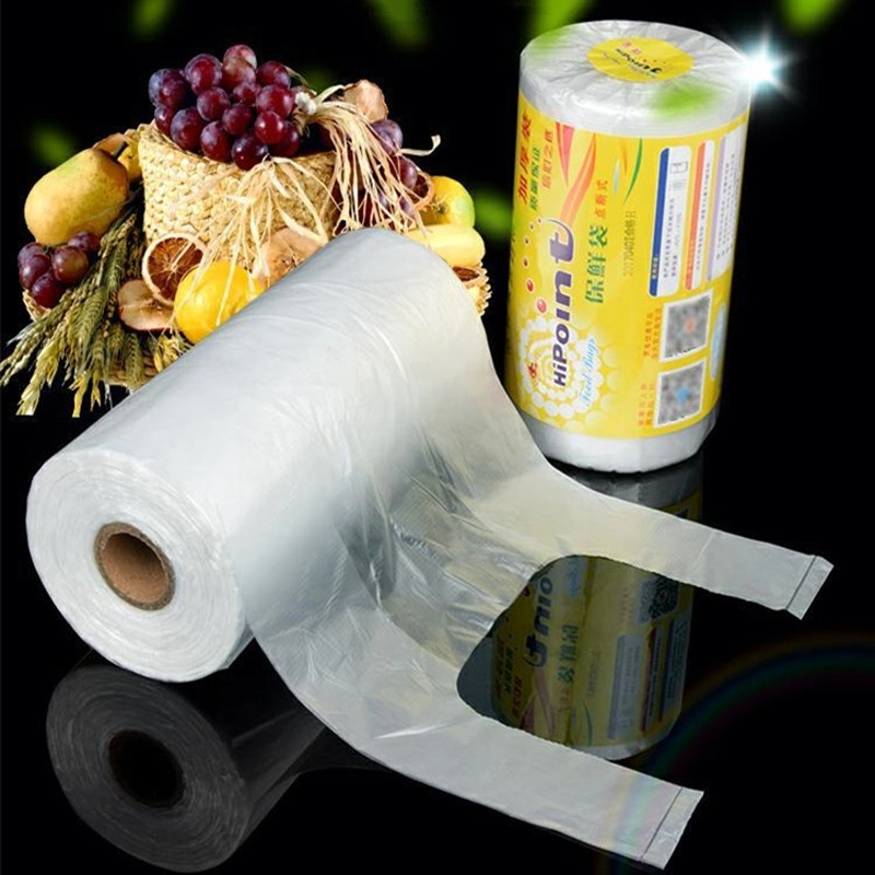 HDPE LDPE Transparent Plastic Fruit and Vegetable Produce Roll Bag with Custom Print
