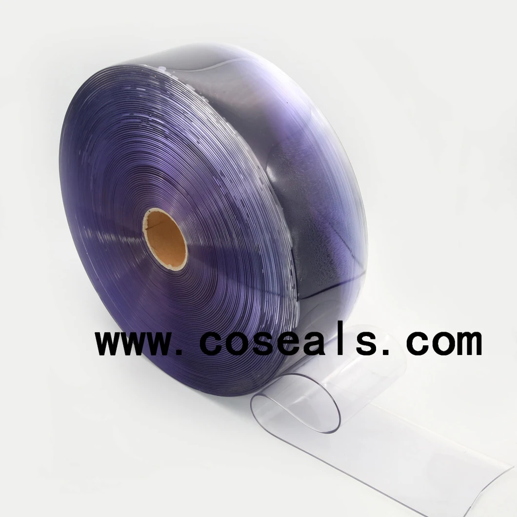 Hellblaue, extrem klare, starre PVC-Kunststofffolie